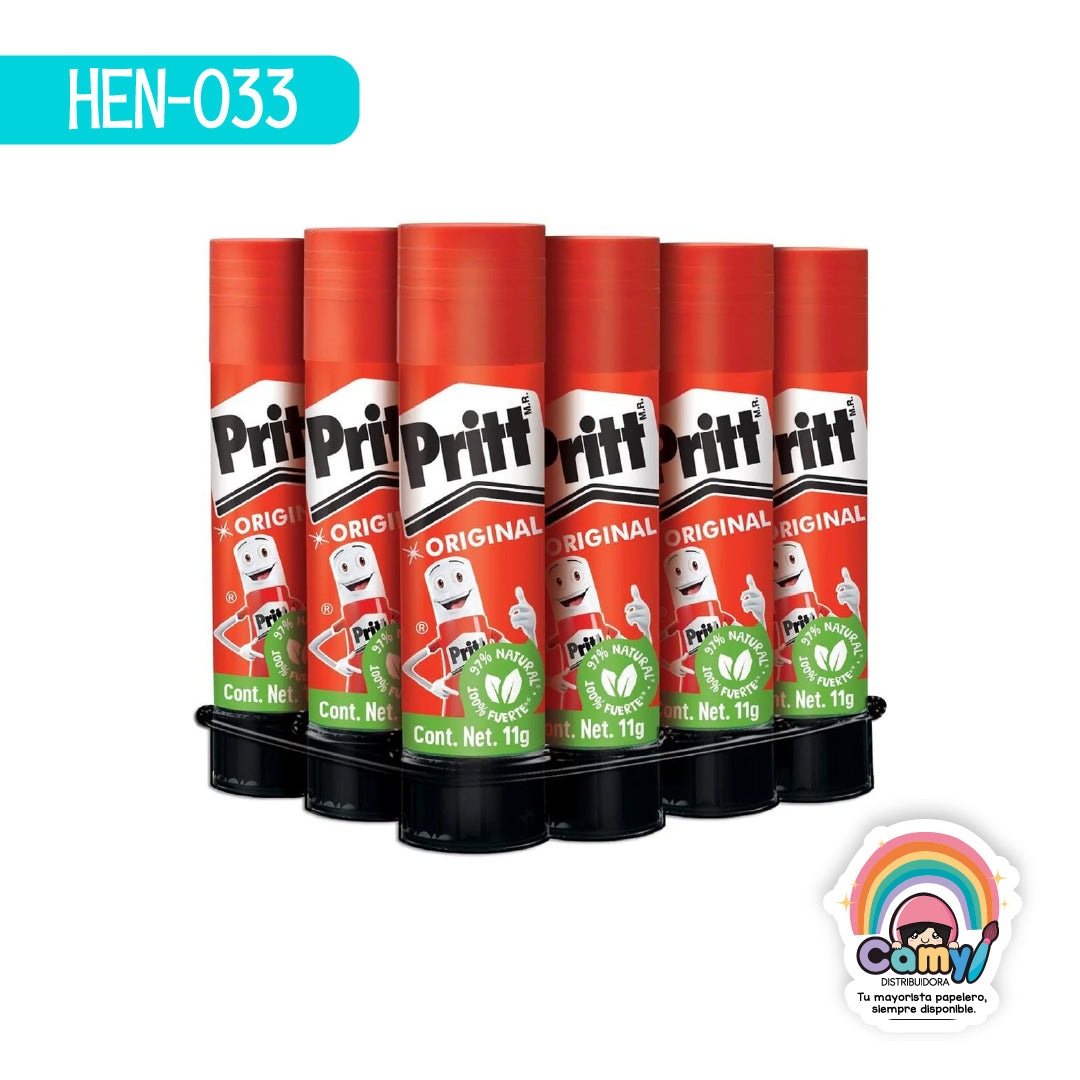 HEN-033 CHAROLA DE PRITT 11 GRS C/12 HENKEL