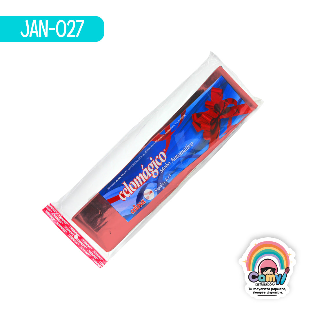 JAN-027 CELOMAGICO LISO JUMBO C/10 ROJO JANEL