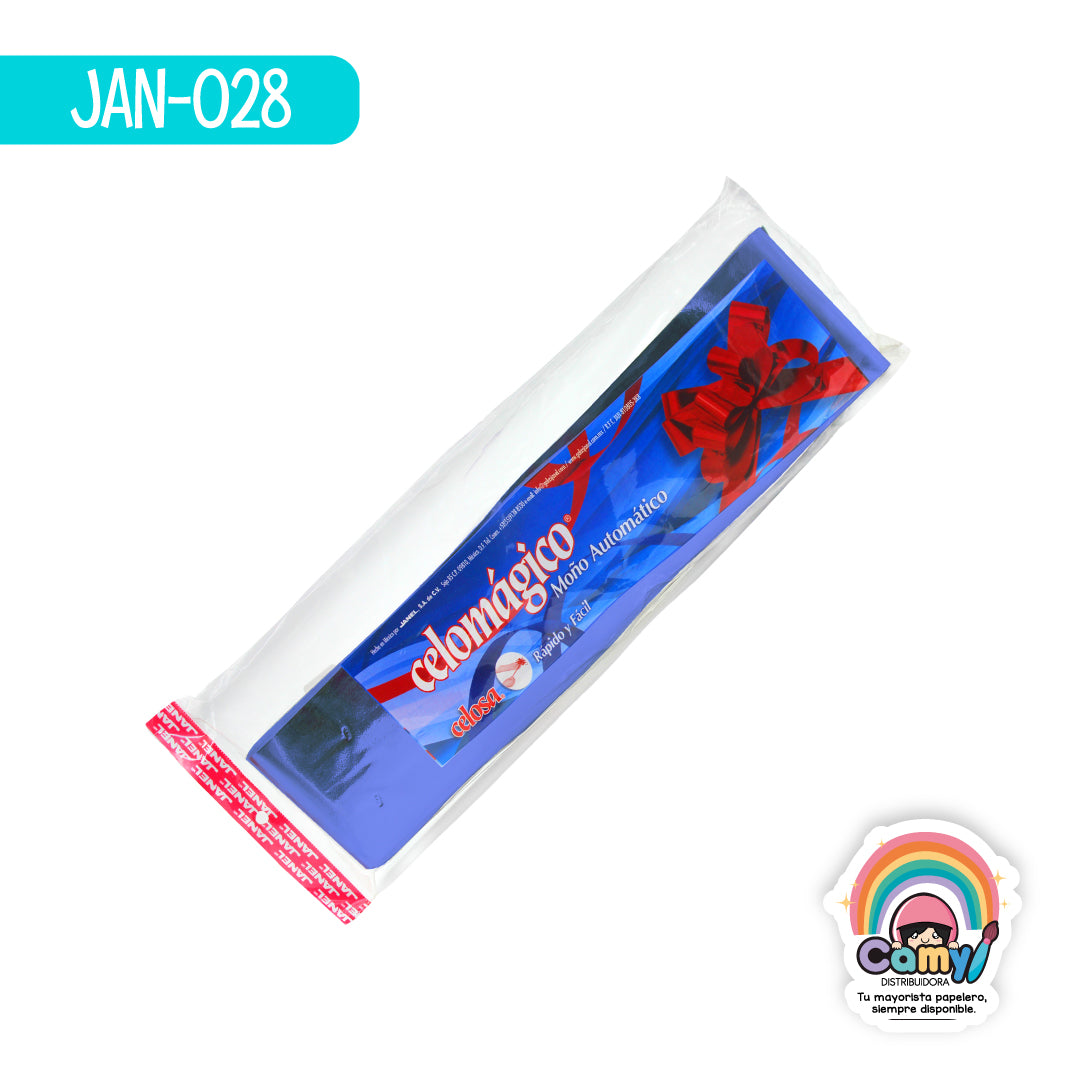 JAN-028 CELOMAGICO LISO JUMBO C/10 AZUL JANEL