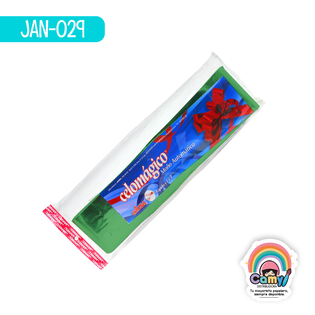 JAN-029 CELOMAGICO LISO JUMBO C/10 VERDE JANEL