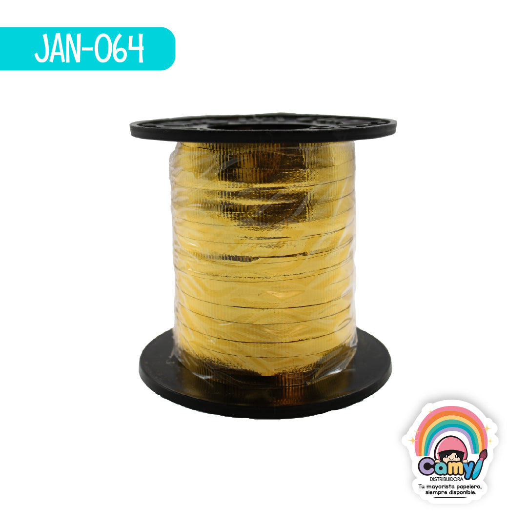 JAN-064 CURLING METALICO #1 C/200 M ORO JANEL