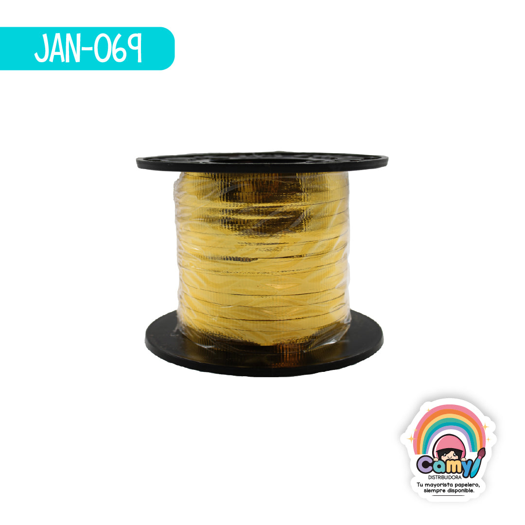 JAN-069 CURLING METALICO #1 C/100 M ORO JANEL