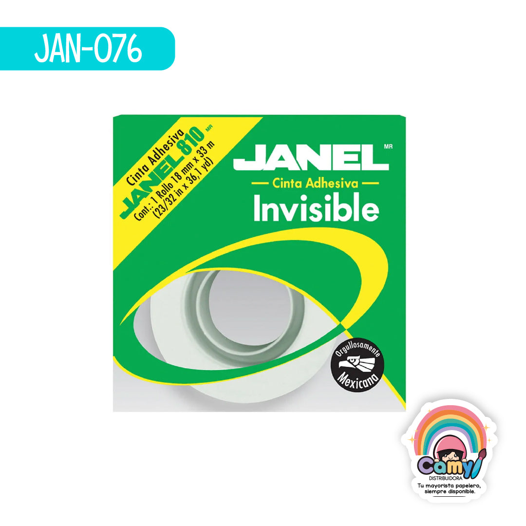 JAN-076 810 INVISIBLE 18MMX33M BOLSA JANEL