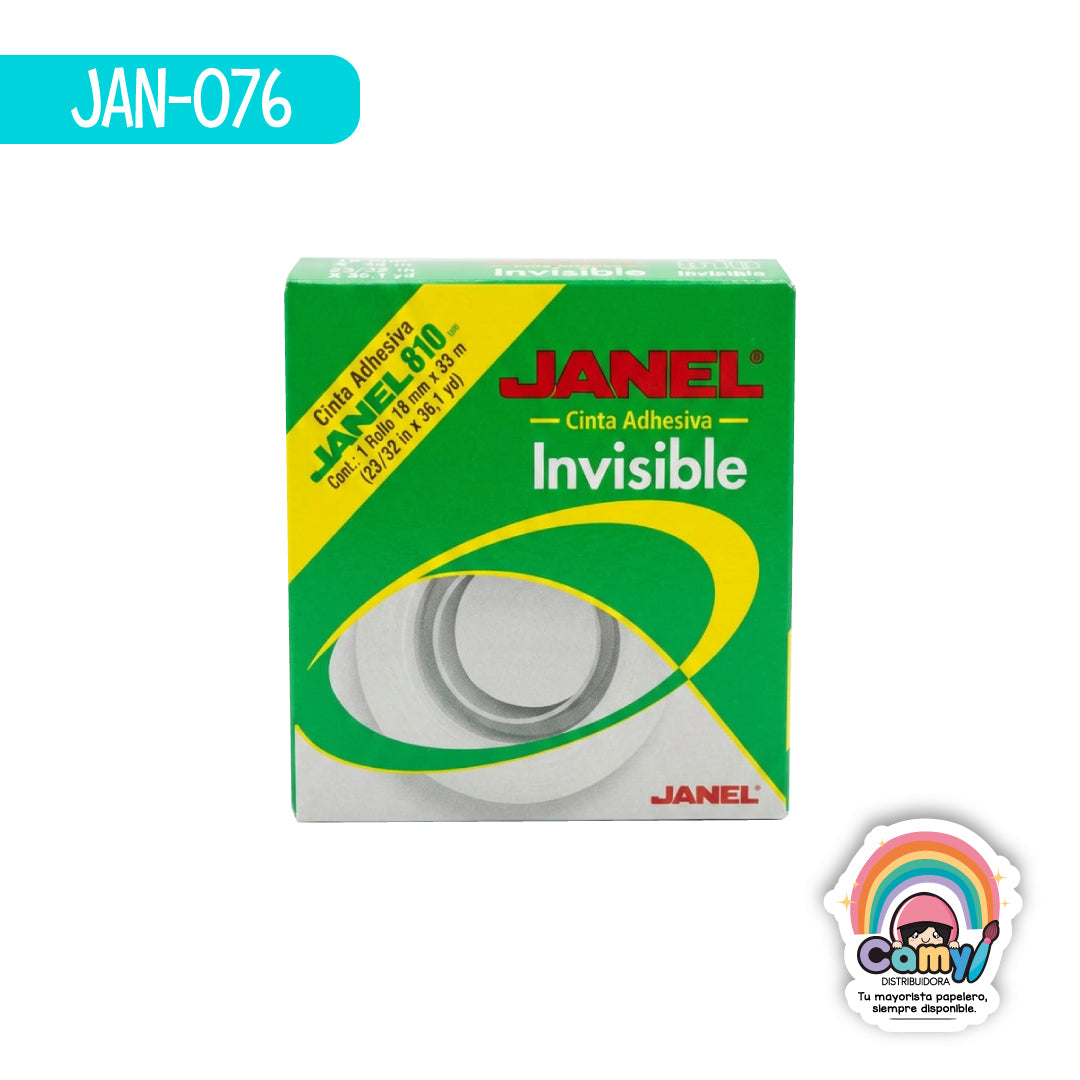 JAN-076 810 INVISIBLE 18MMX33M BOLSA JANEL