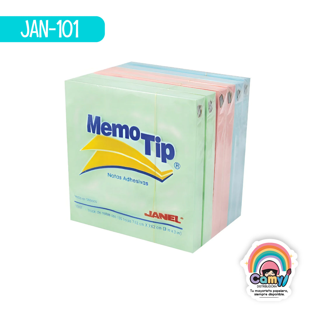 JAN-101 BLOCK 3X3 PASTEL PAQ/6PZ JANEL