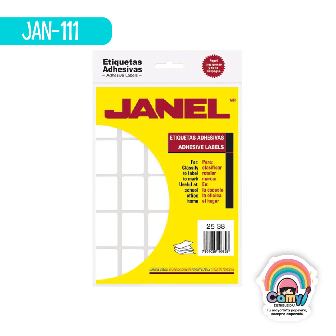 JAN-111 ETIQUETA CLASICA 25MMX38MM JANEL