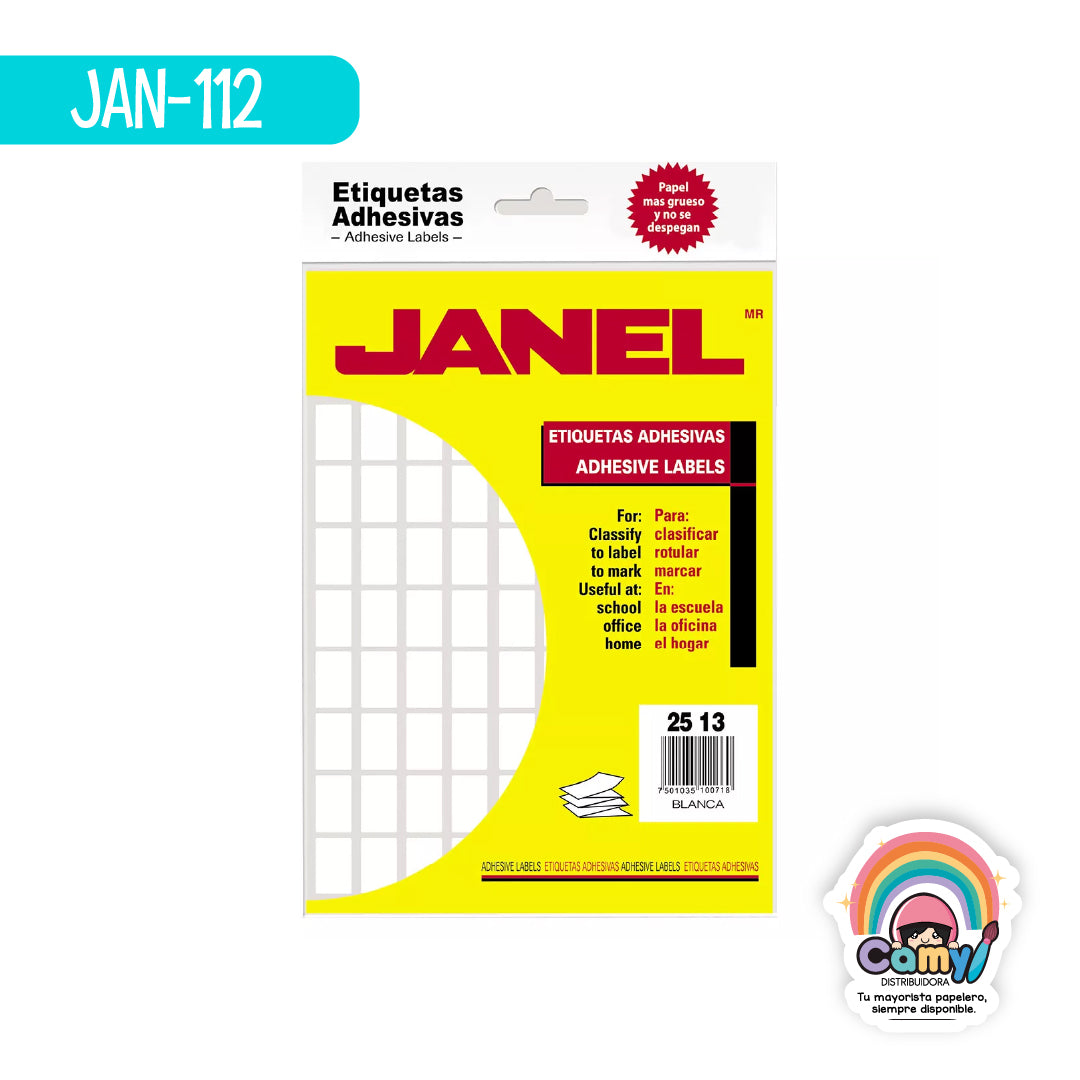 JAN-112 ETIQUETA CLASICA 25MMX13MM JANEL