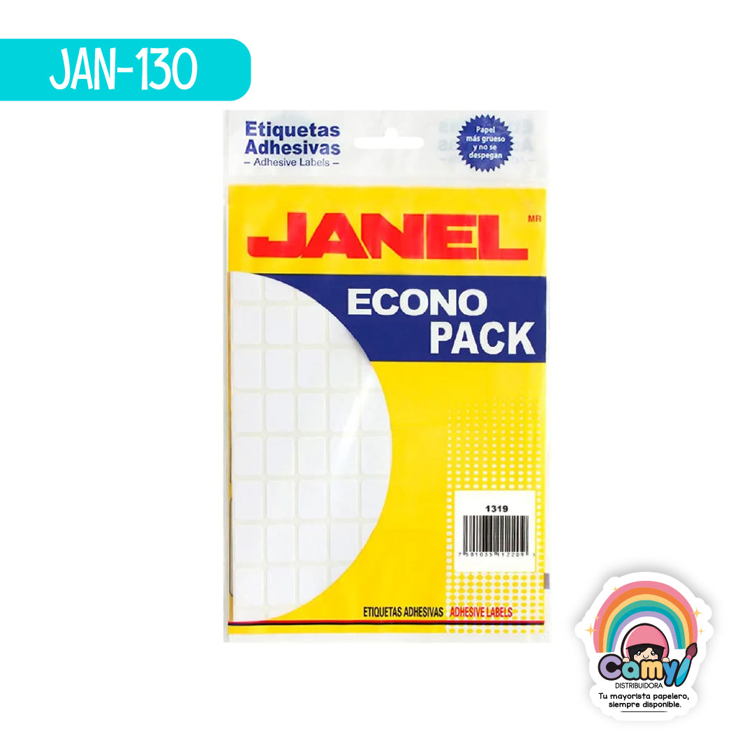 JAN-130 ETIQ ECONOPACK BCA  13MMX19MM JANEL