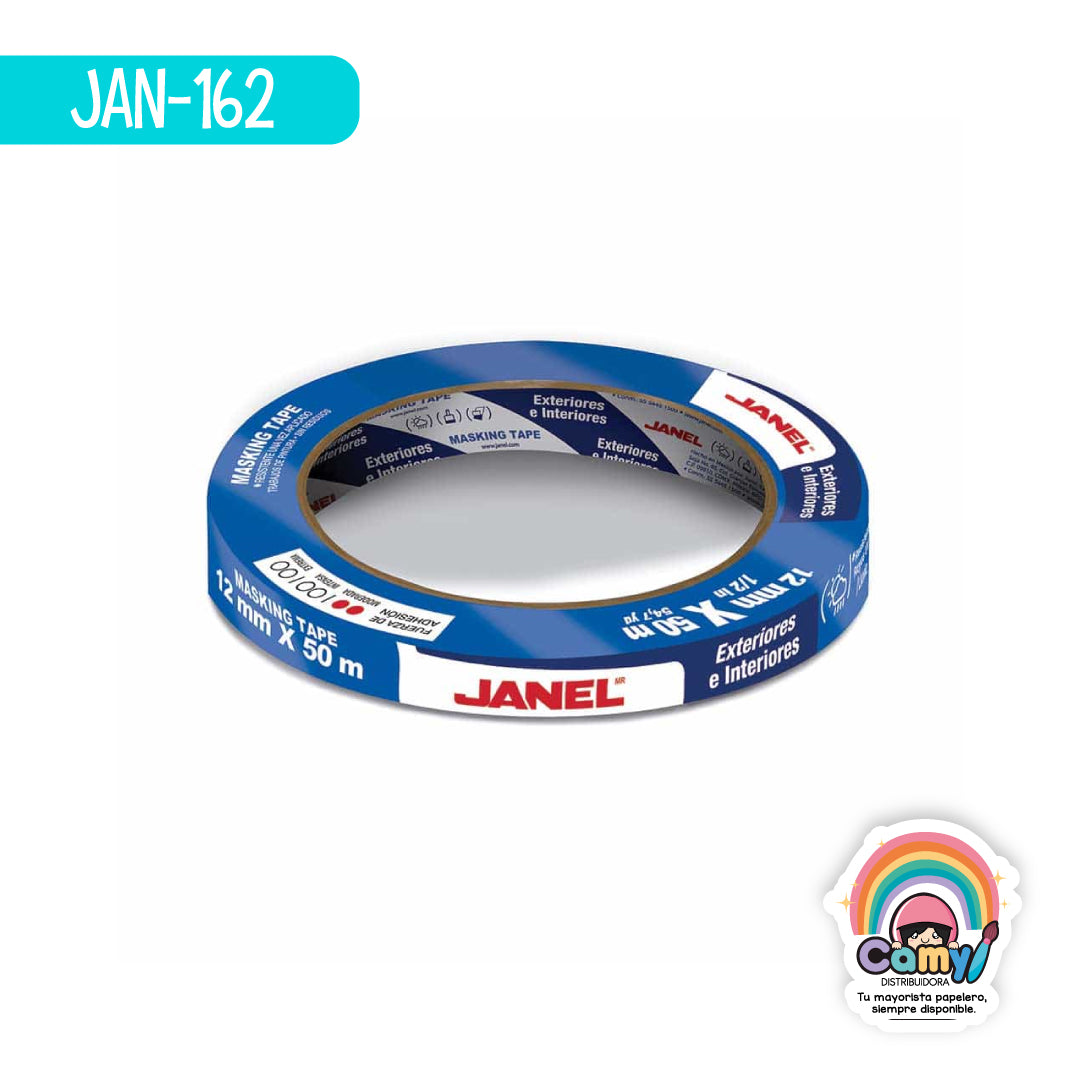 JAN-162 MASKING TAPE AZUL 12X50 JANEL