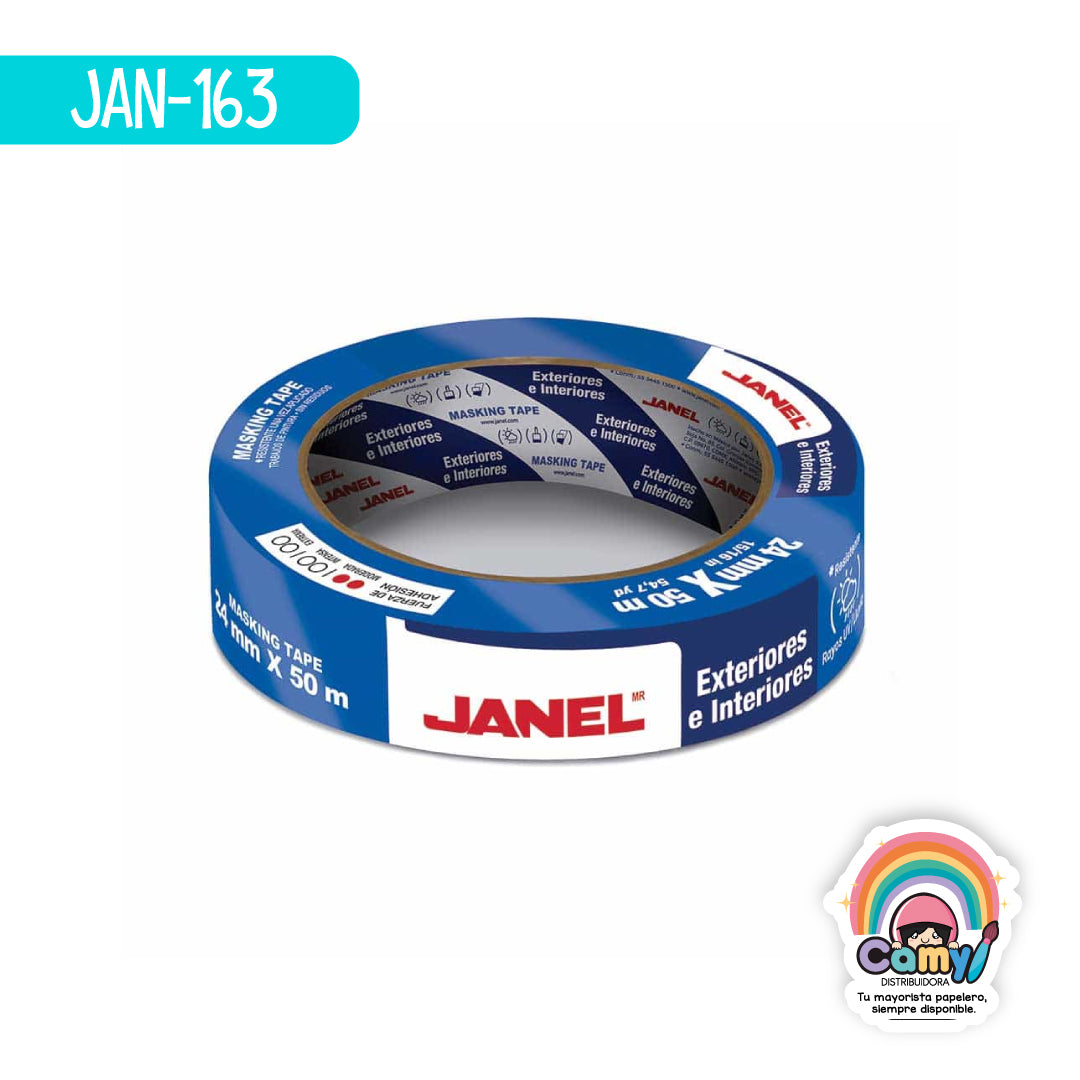 JAN-163 MASKING TAPE AZUL 24X50 JANEL