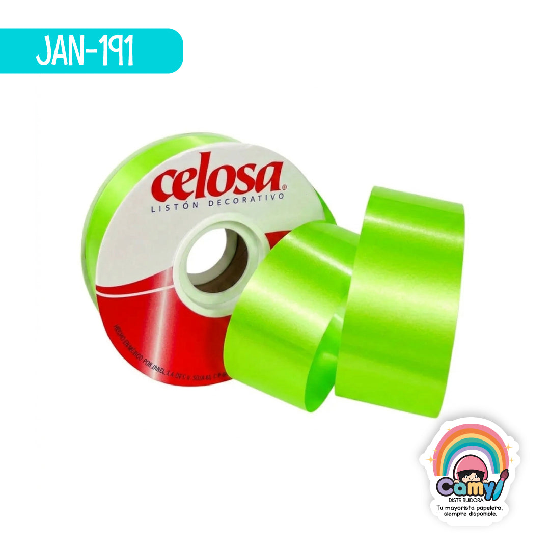 JAN-191 CELOSA NEÓN MATE Ñ9 C/40M VERDE LIMON JANEL