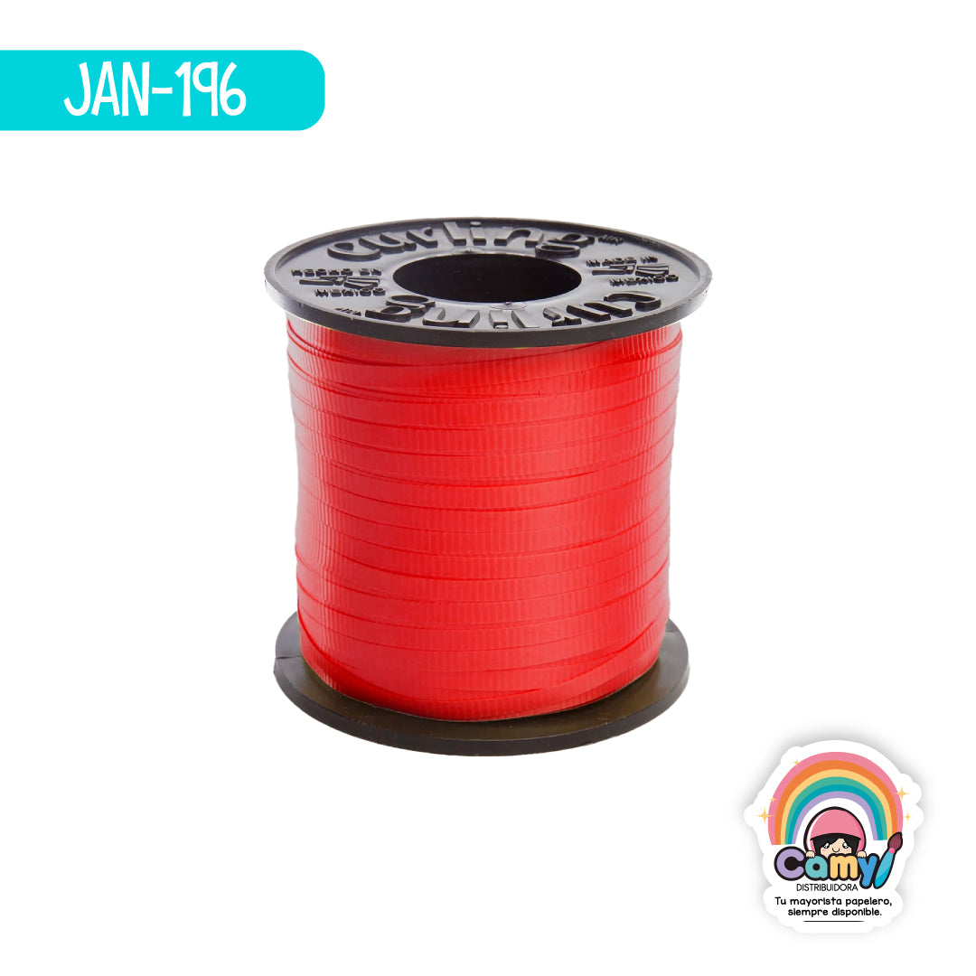 JAN-196 CURLING LISO Ñ1 C/100 M ROJO JANEL