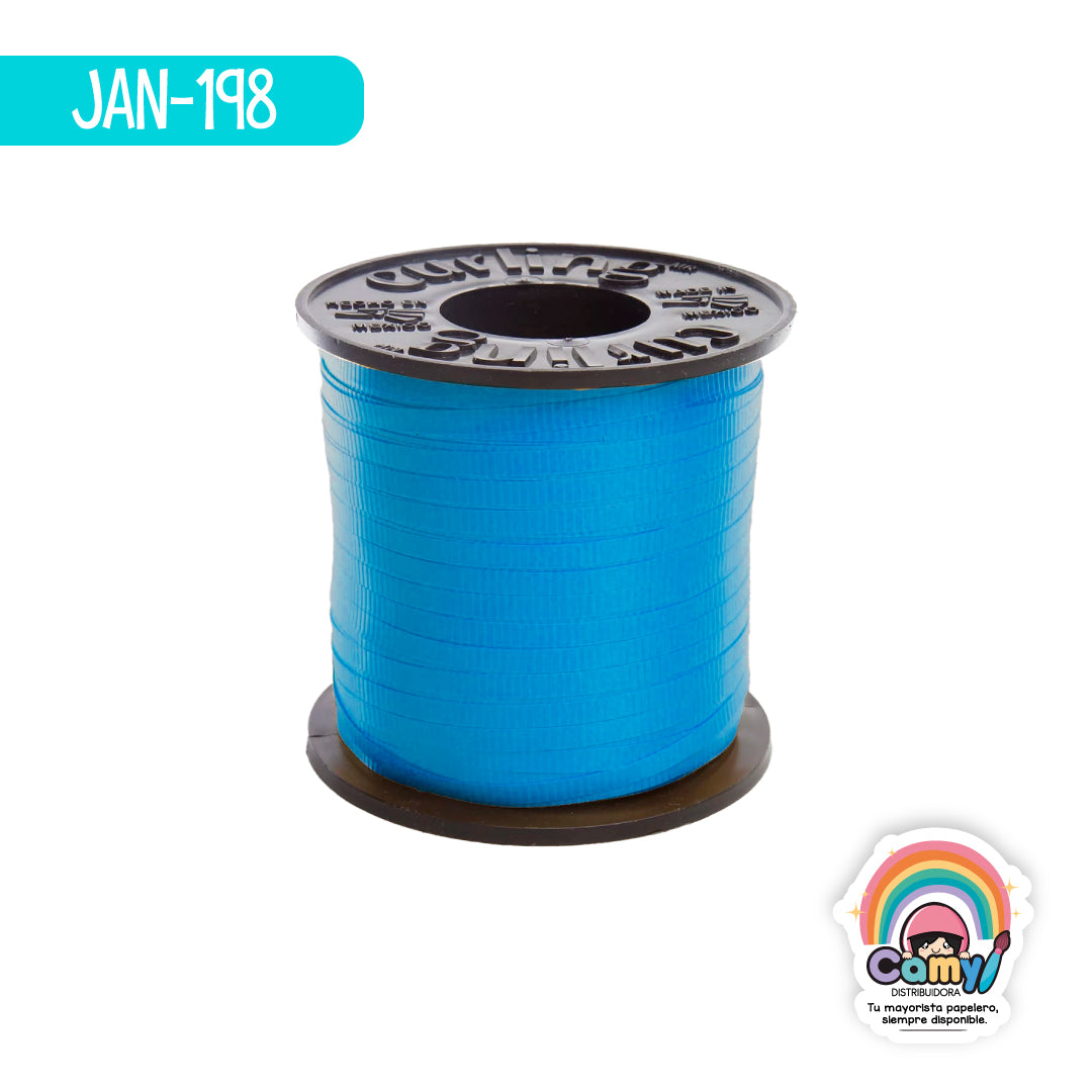 JAN-198 CURLING LISO Ñ1 C/100 M AZUL JANEL