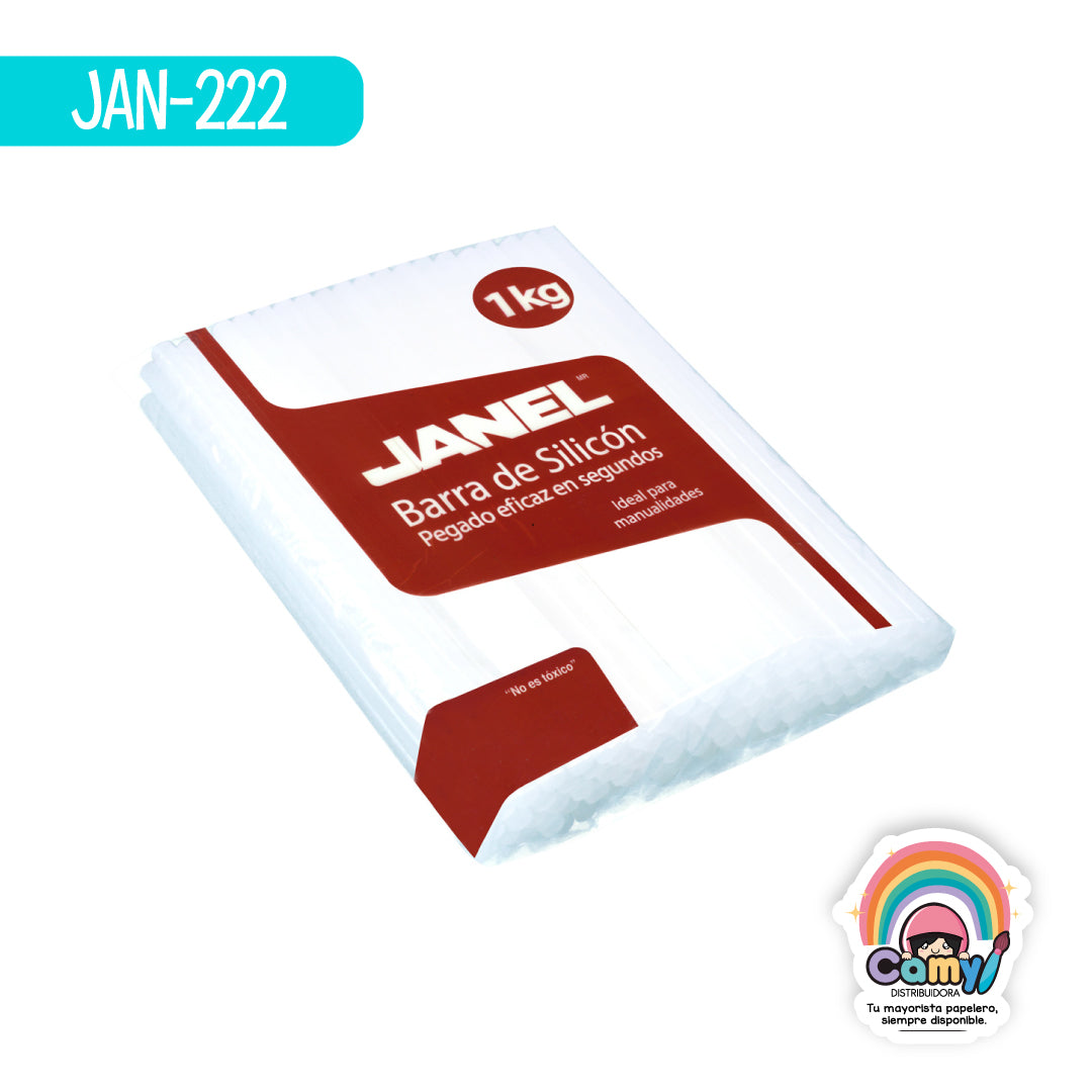 JAN-222 BARRA SILICON 7.4 MMX25CM BOLSAS DE 1KG C/U JANEL