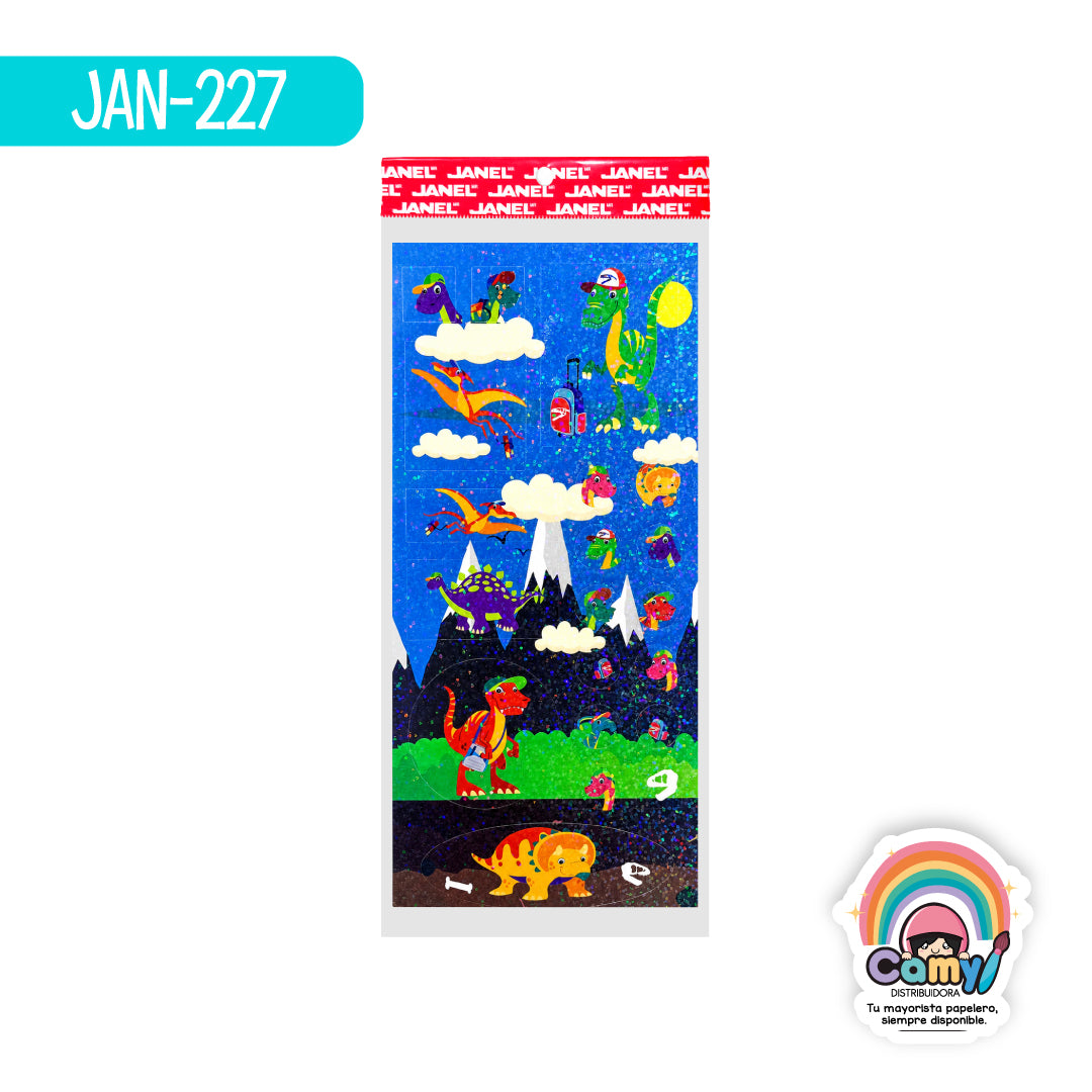 JAN-227 CALC CHICA DINOS MOD01 BL C/2 JANEL