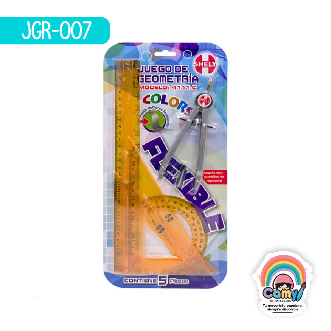 JGR-007 JUEGO GEOMETRICO FLEXIBLE SHELY 4111-C