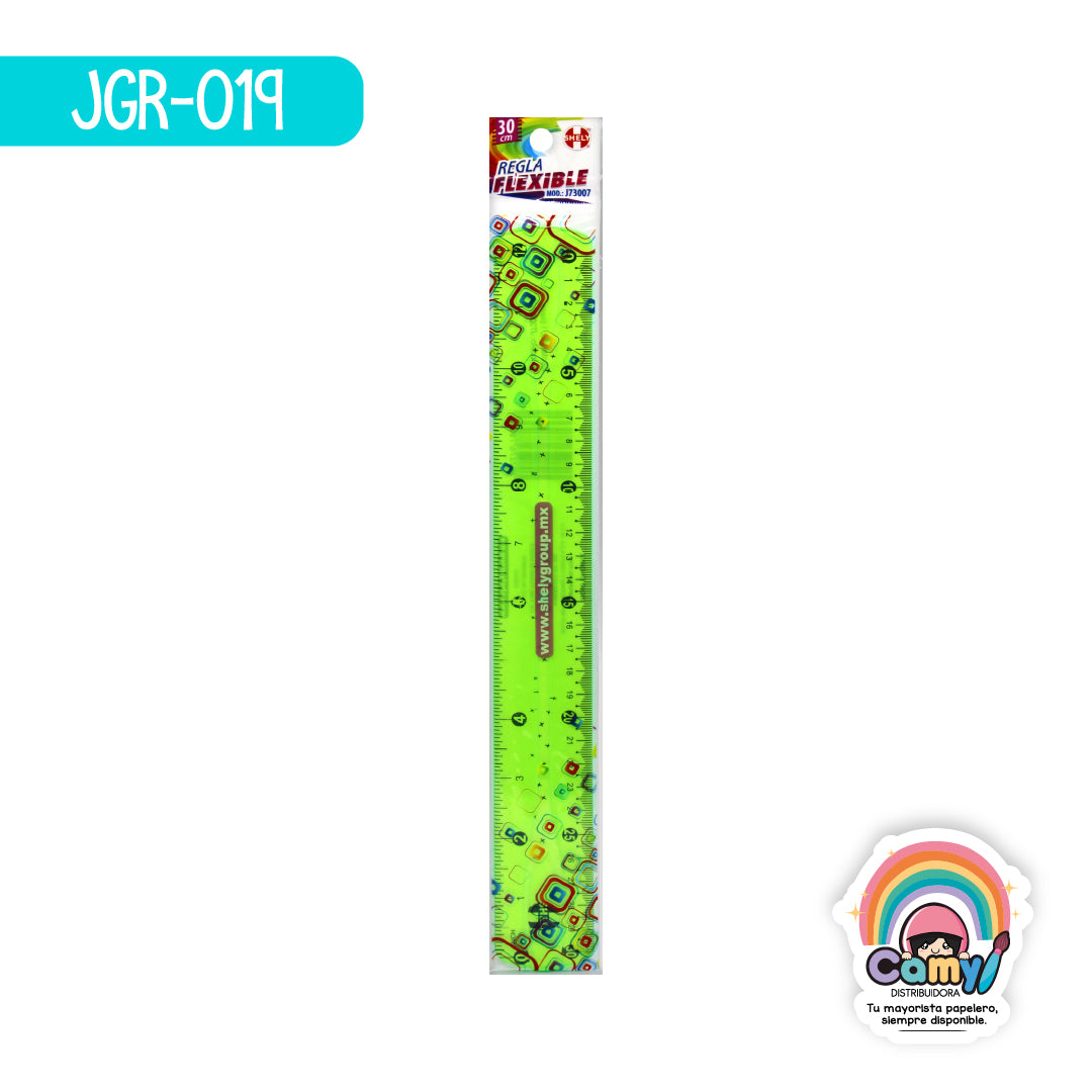 JGR-019 REGLA  FLEXIBLE SHELY SUELTA 30 CM