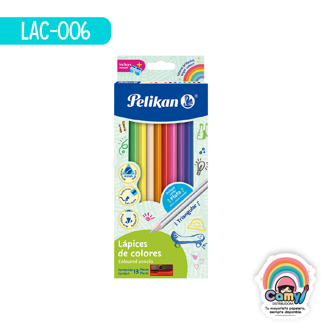 LAC-006 LPZ COLORES PELIKAN TRIANG C/12+1LARGOS