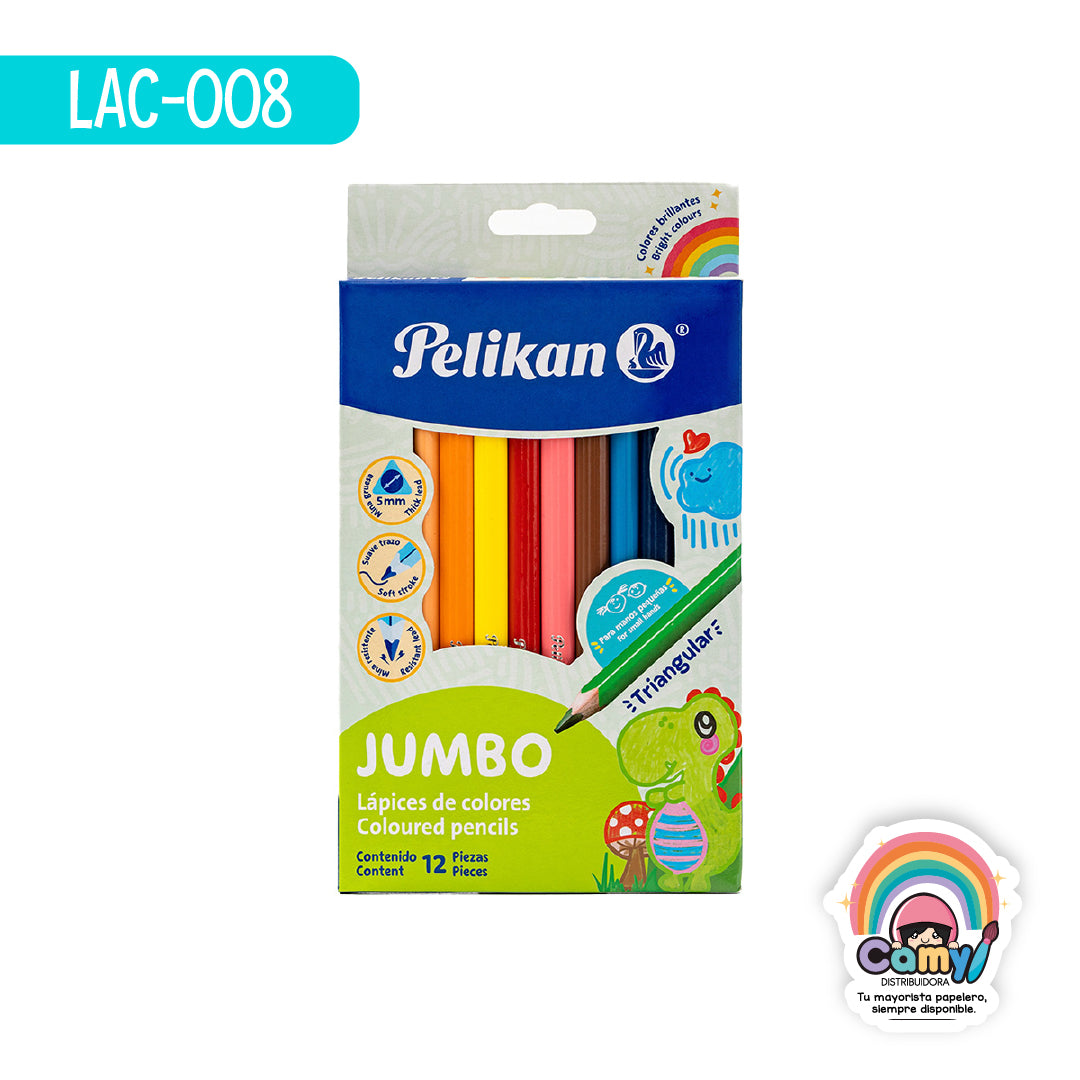 LAC-008 LPZ COLORES PELIKAN TRIANG JUMBO C/12