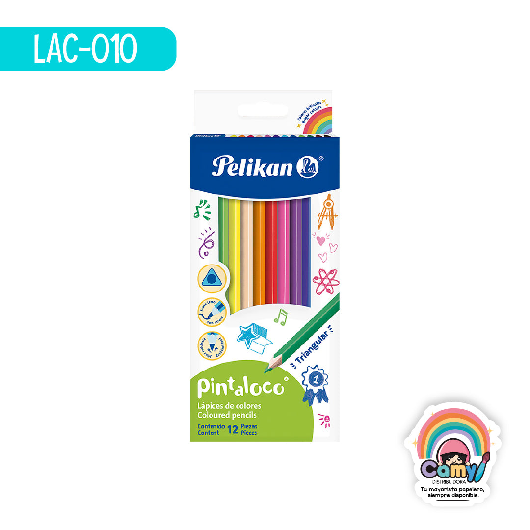 LAC-010 LPZ COLORES PELIKAN TRIANG C/12 MINA 2.9MM