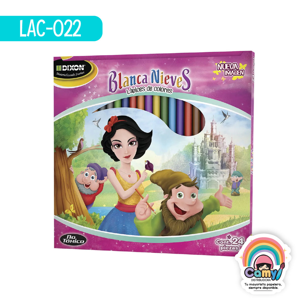 LAC-022 LPZ COLORES BLANCA NIEVES C/24 LARGOS DIXON