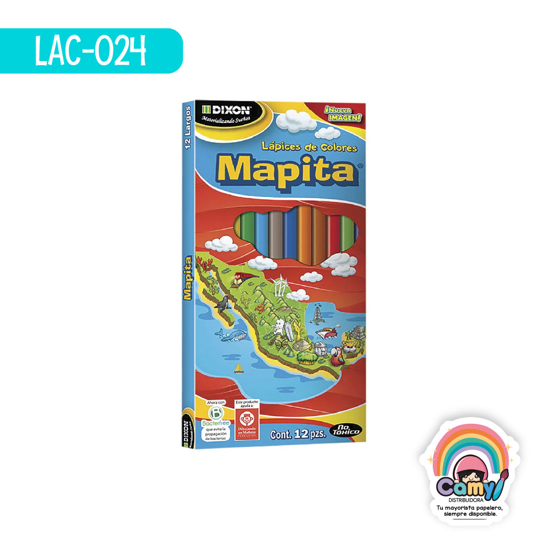 LAC-024 LPZ COLORES MAPITA C/12 LARGOS DIXON