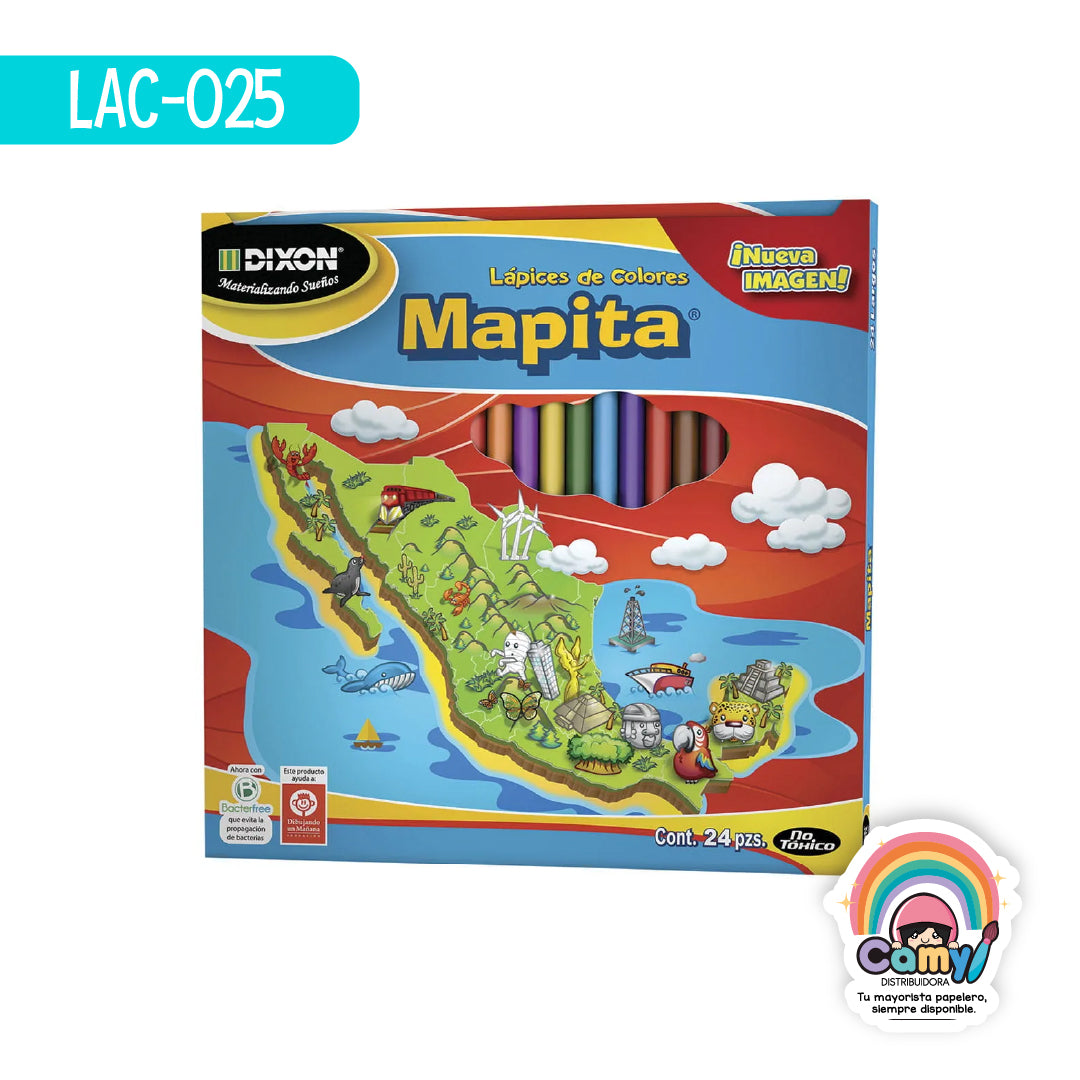 LAC-025 LPZ COLORES MAPITA C/24 LARGOS DIXON