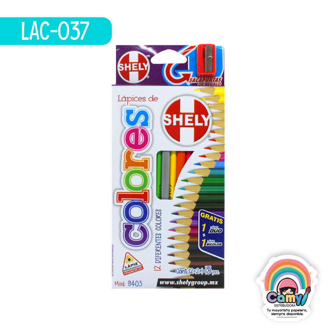 LAC-037 LPZ COLORES SHELY  C/12 LARGOS