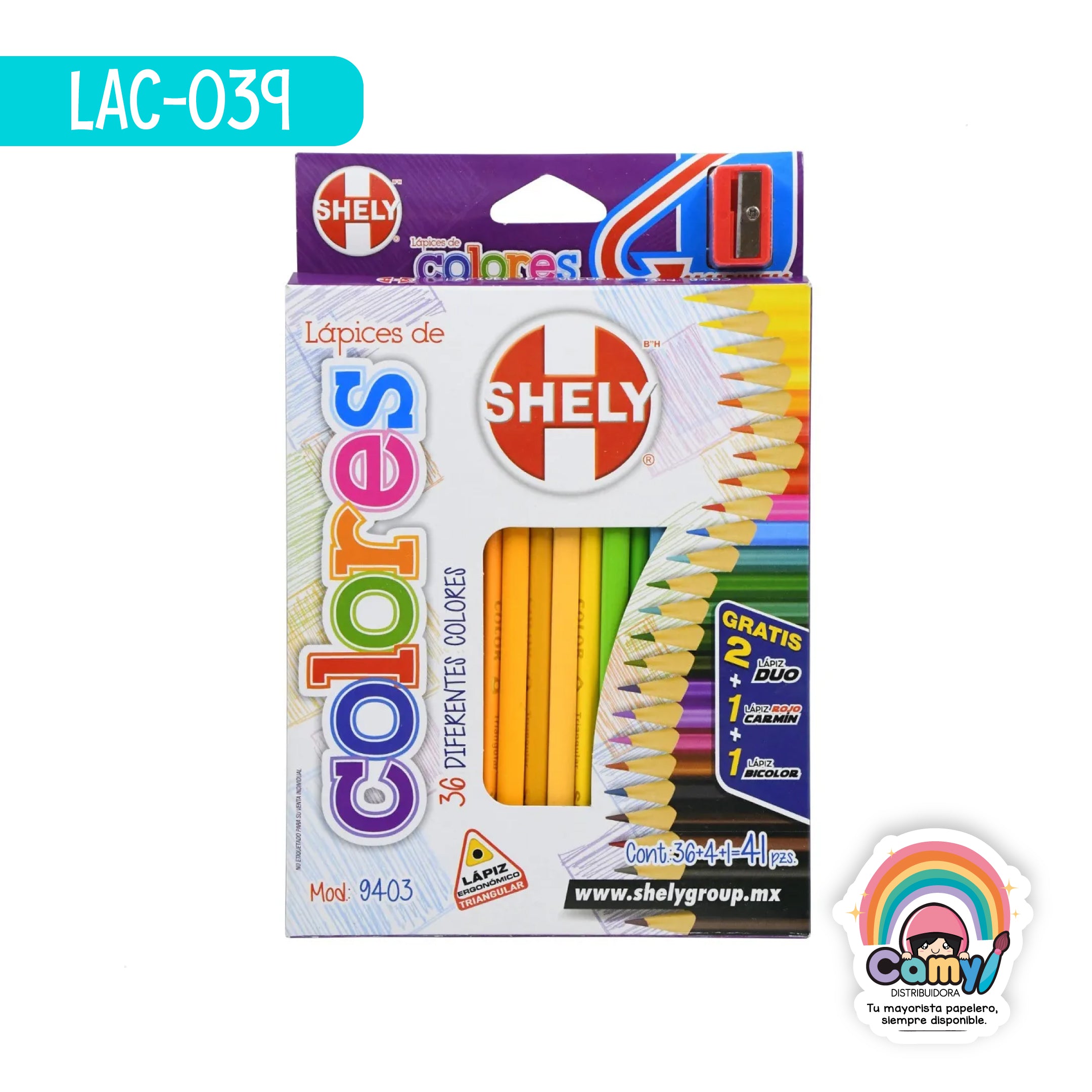 LAC-039 LPZ COLORES SHELY C/36 LARGOS