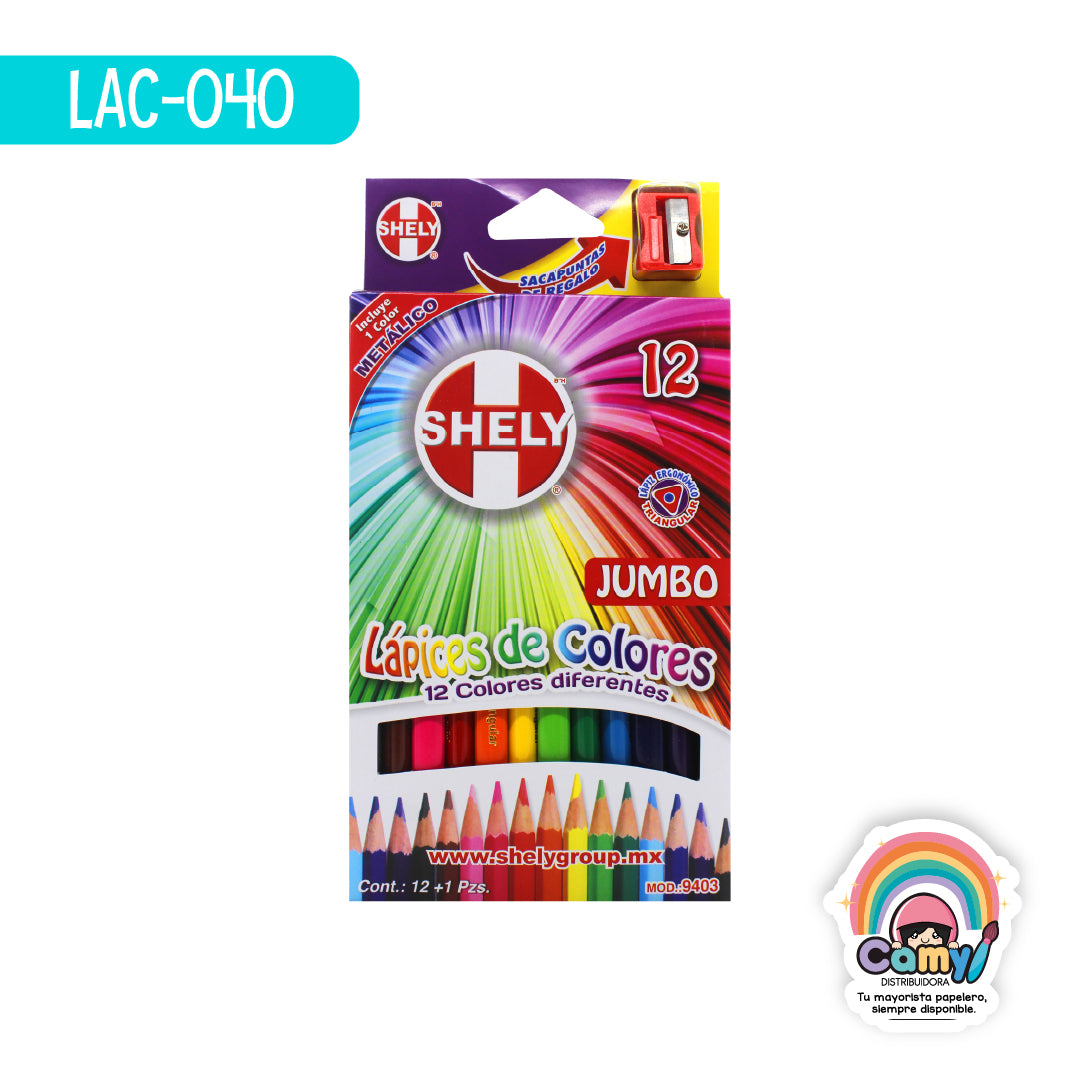 LAC-040 LPZ COLORES SHELY JUMBO C/12