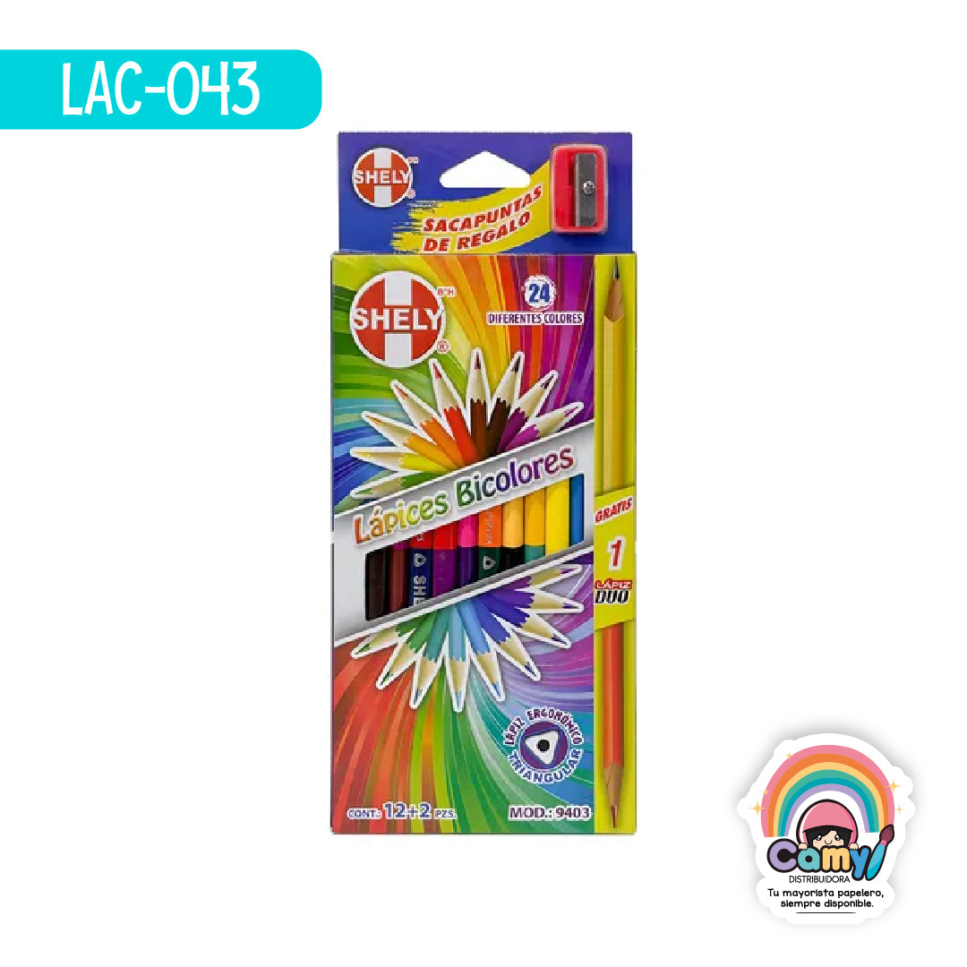LAC-043 LPZ COLORES SHELY 12=24 LARGOS