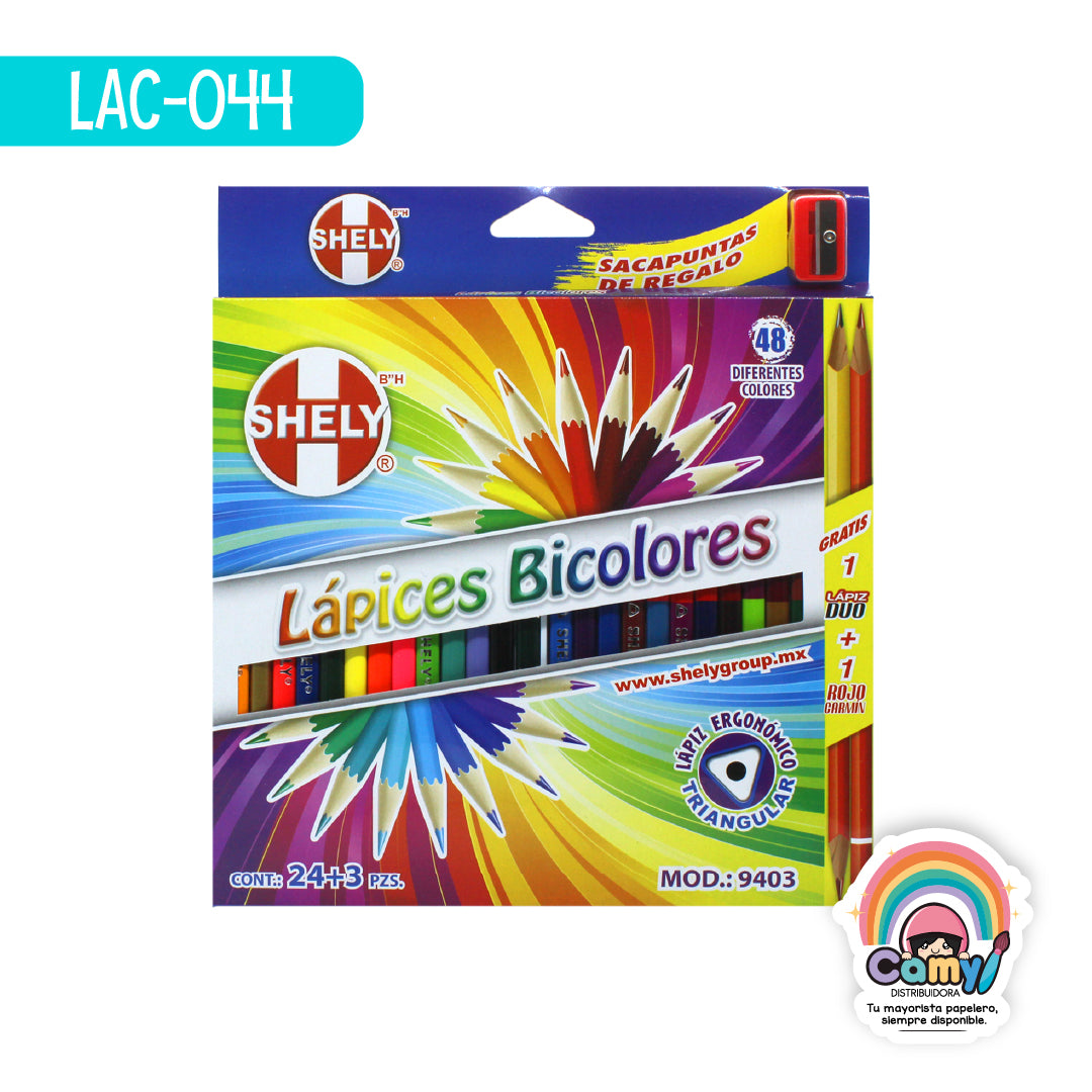 LAC-044 LPZ COLORES SHELY 24=48 LARGOS
