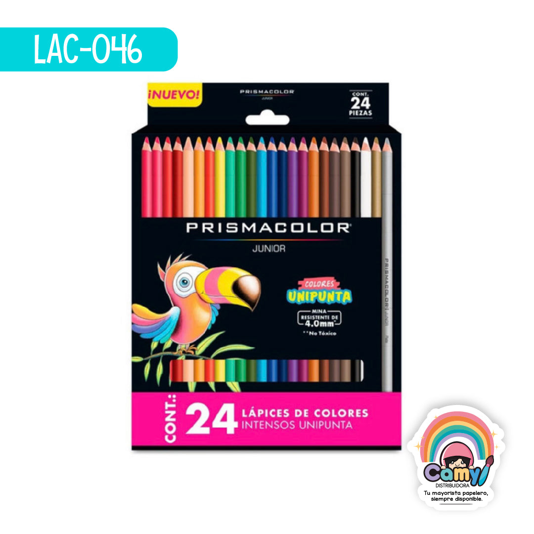 LAC-046 LPZ COLORES PRISMACOLOR  C/24 LARGOS NEWEL