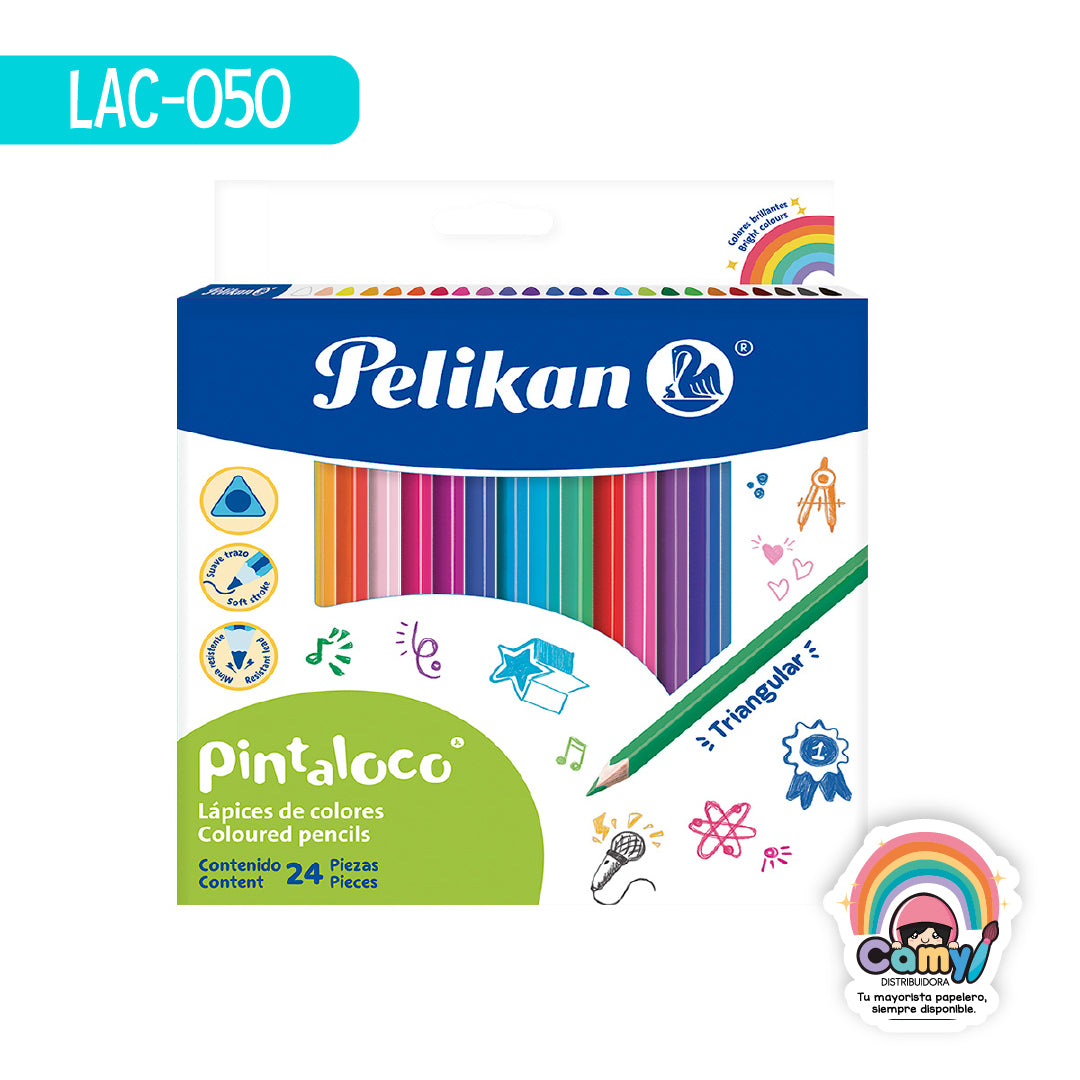 LAC-050 LPZ COLORES PELIKAN TRIANG C/24 MINA 2.9MM