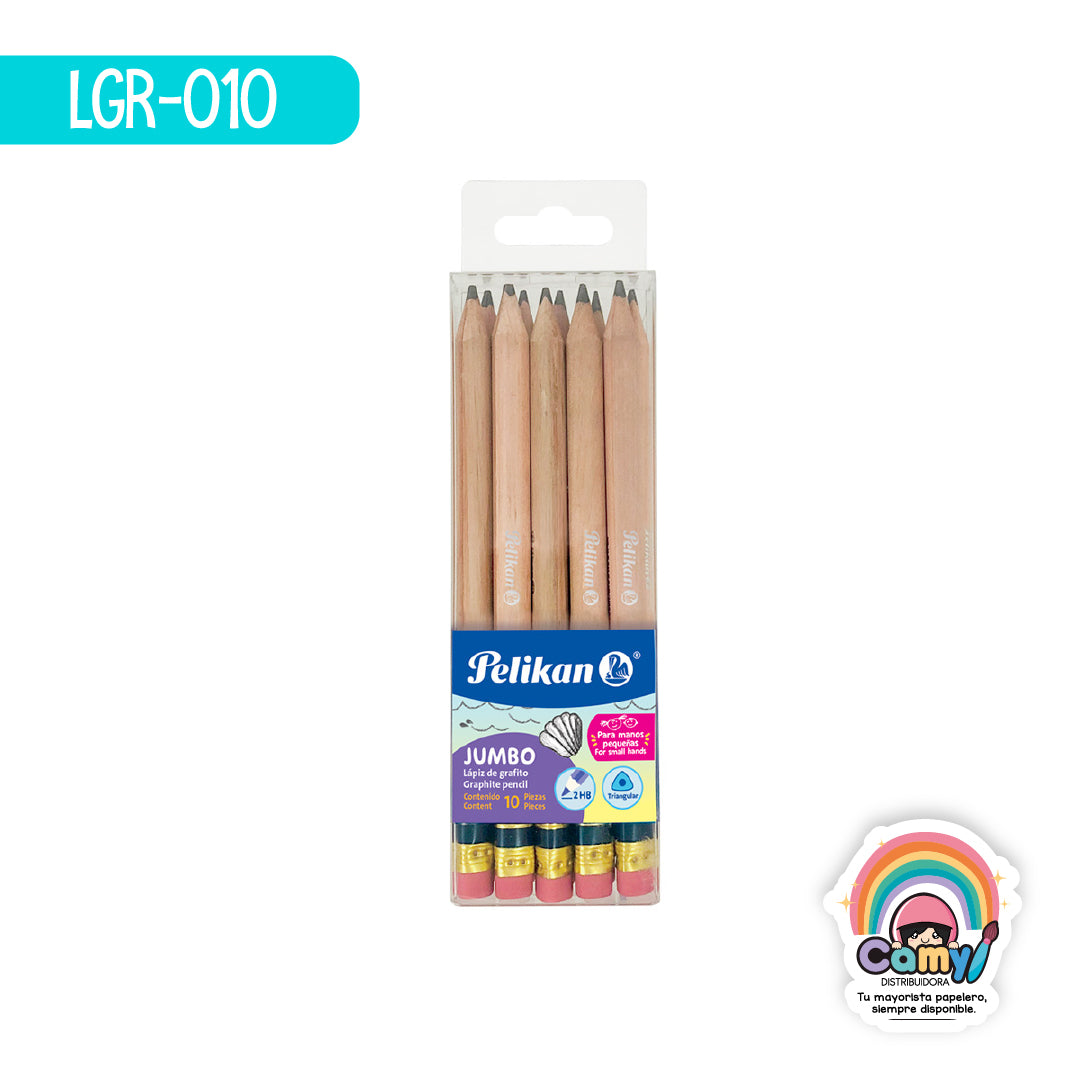 LGR-010 LPZ TRIG INICIAL PELIKAN JUMBO #2 HB C/10