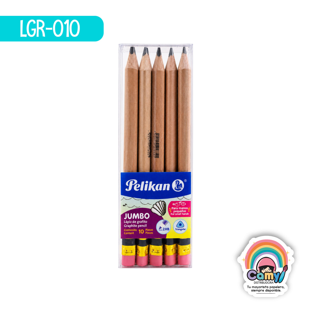 LGR-010 LPZ TRIG INICIAL PELIKAN JUMBO #2 HB C/10