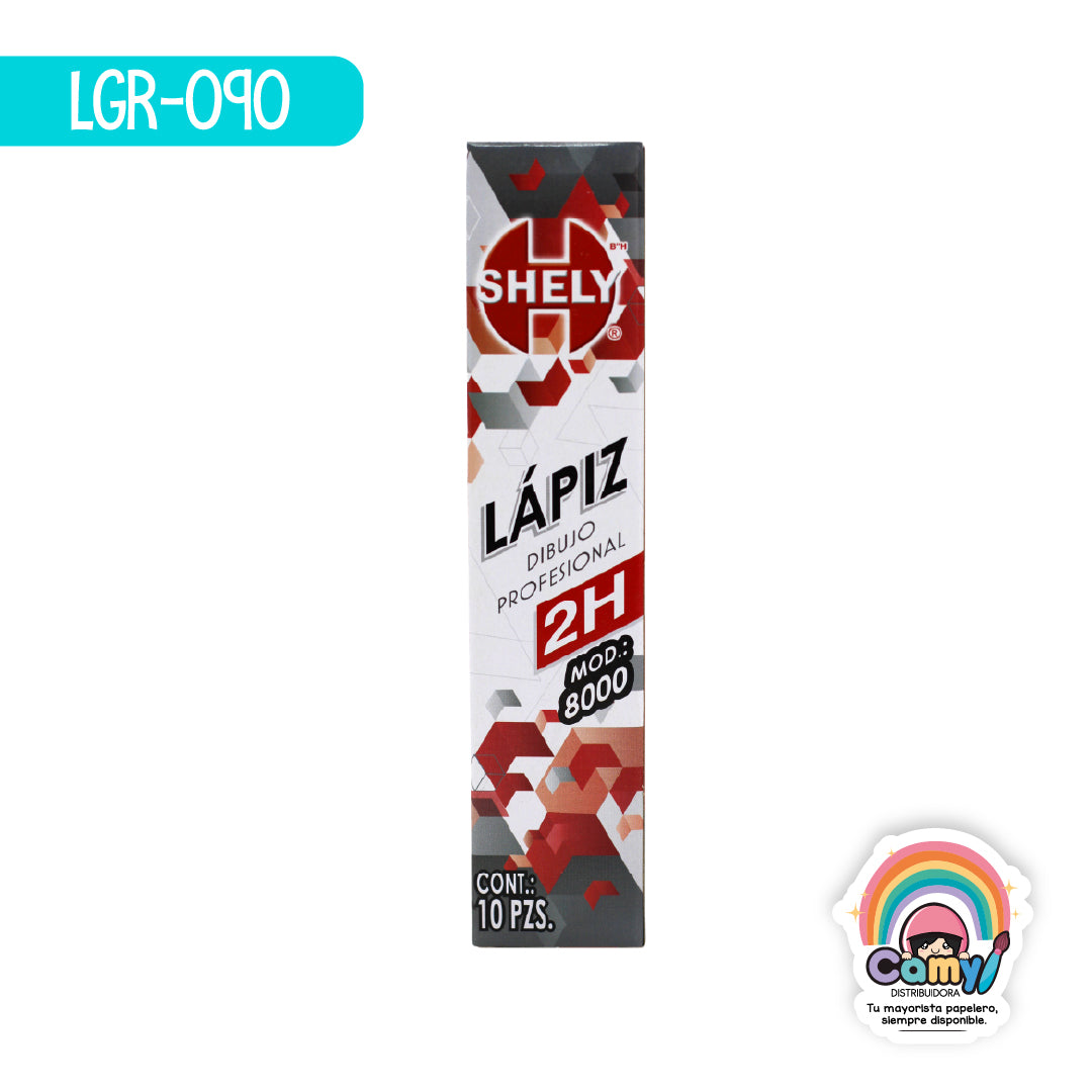 LGR-090 LAPIZ DE DIBUJO SHELY 2H C/10