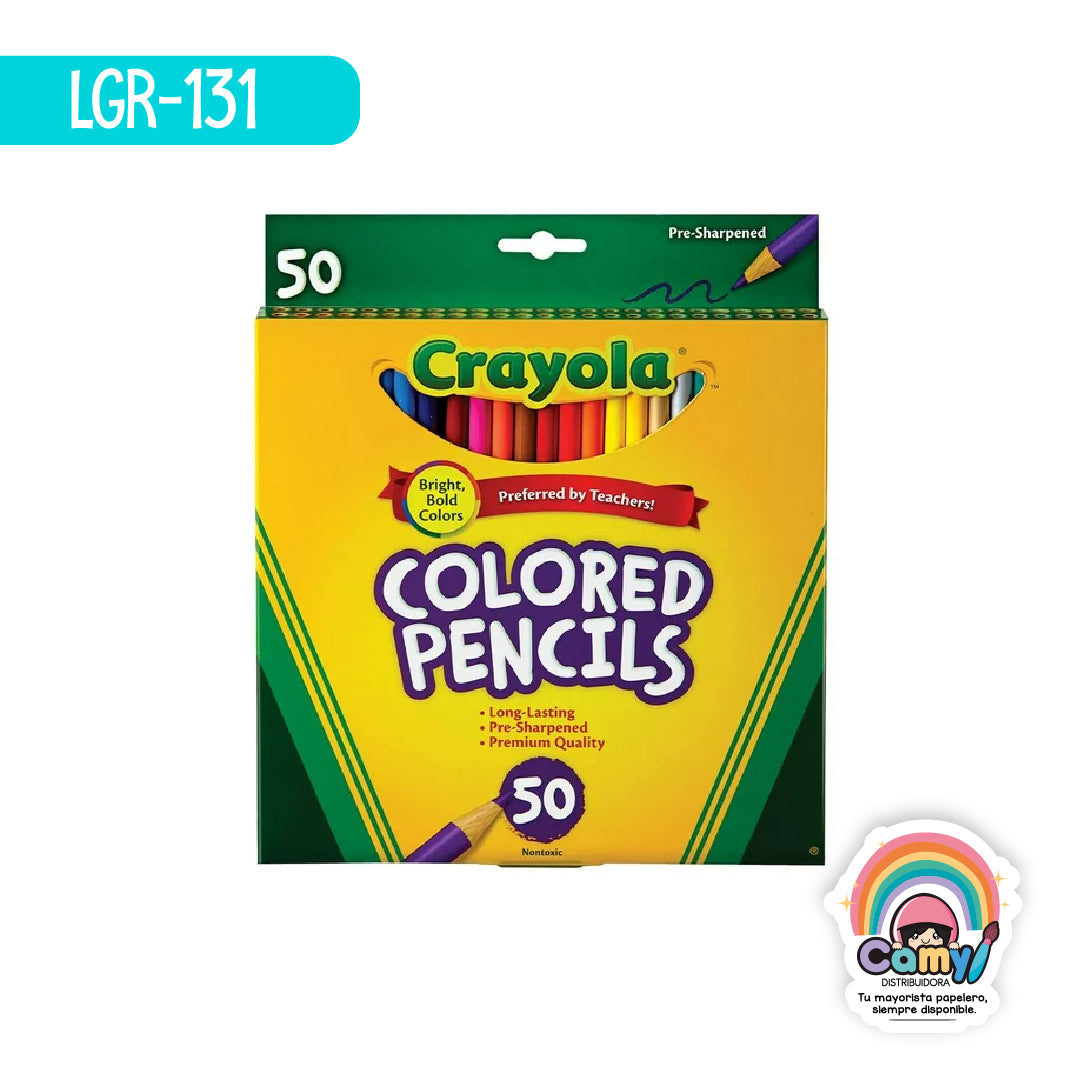 LGR-131 50 LAPICES DE COLOR CRAYOLA