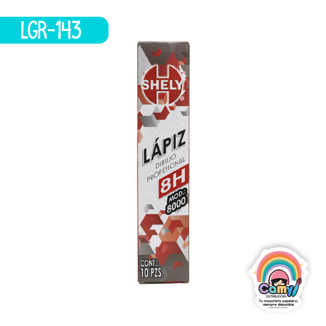 LGR-143 LAPIZ DE DIBUJO SHELY 8H C/10