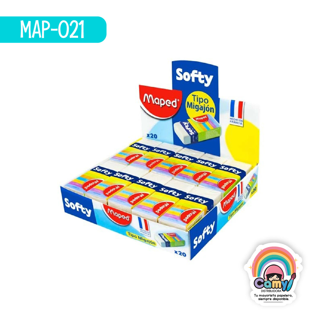 MAP-021 GOMA SOFTY CAJA X20 MAPED