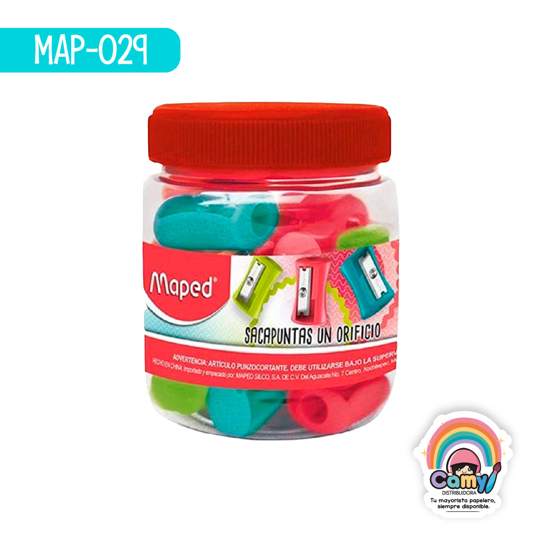 MAP-029 SACAPUNTAS VIVO 1ORIF BOTE X25 MAPED