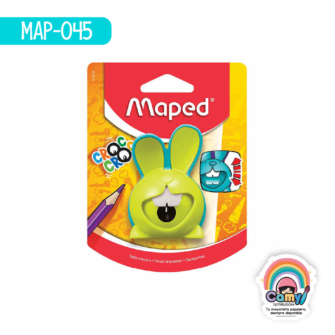 MAP-045 SACAPUNTAS CROC CROC CONEJO 1O BLISTER MAPED