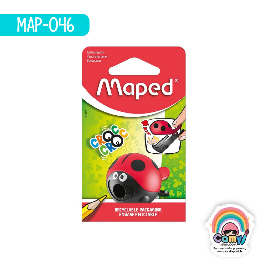 MAP-046 SACAPUNTAS CROC CROC EASY (BALLENA/CATARINA) C/1 MAPED