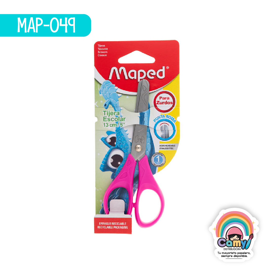 MAP-049 TIJERAS ESSENTIALS 13CM ZURDOS TRY ME MAPED