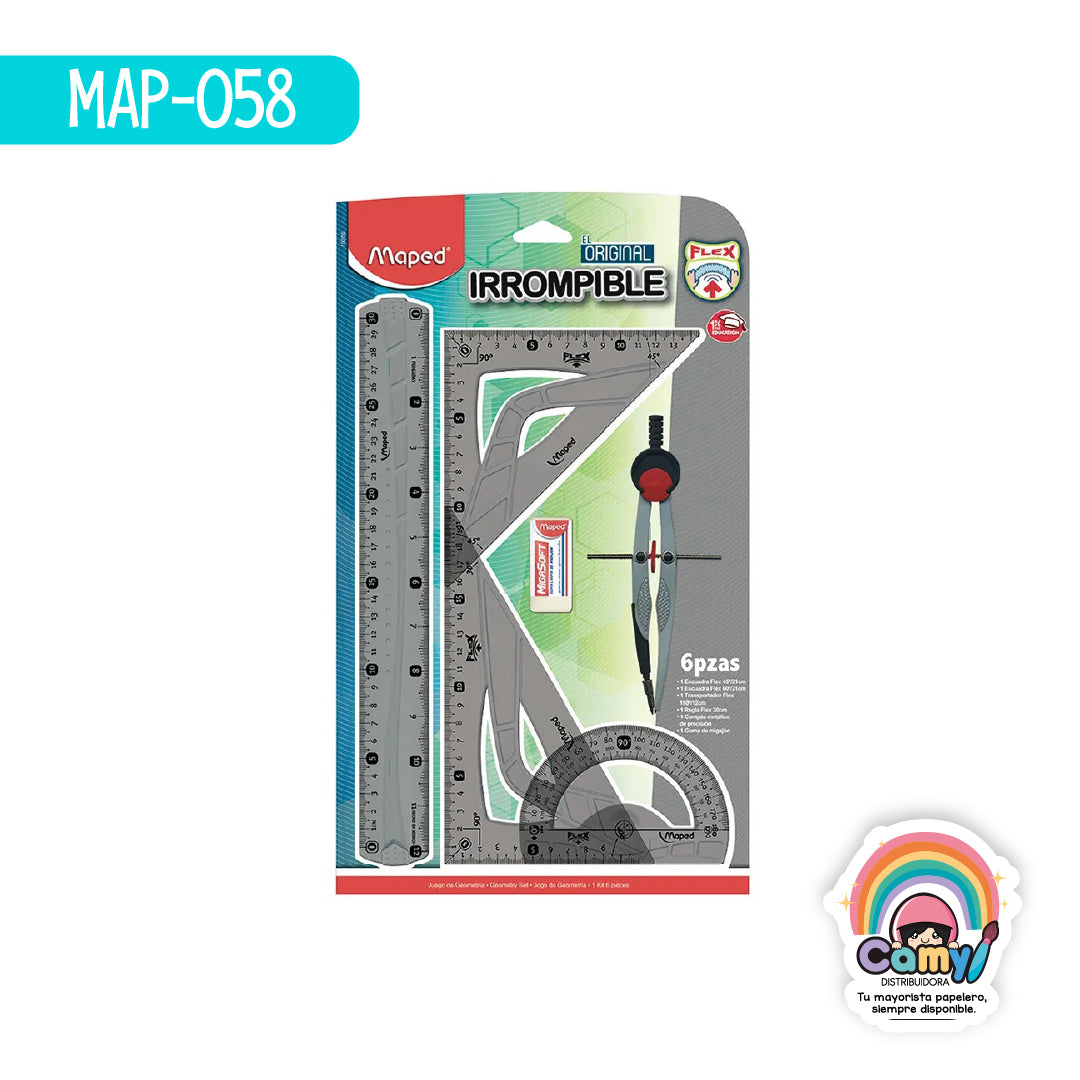 MAP-058 JUEGO GEO POCKET FLEX PREMIUM X6 BLISTER MAPED