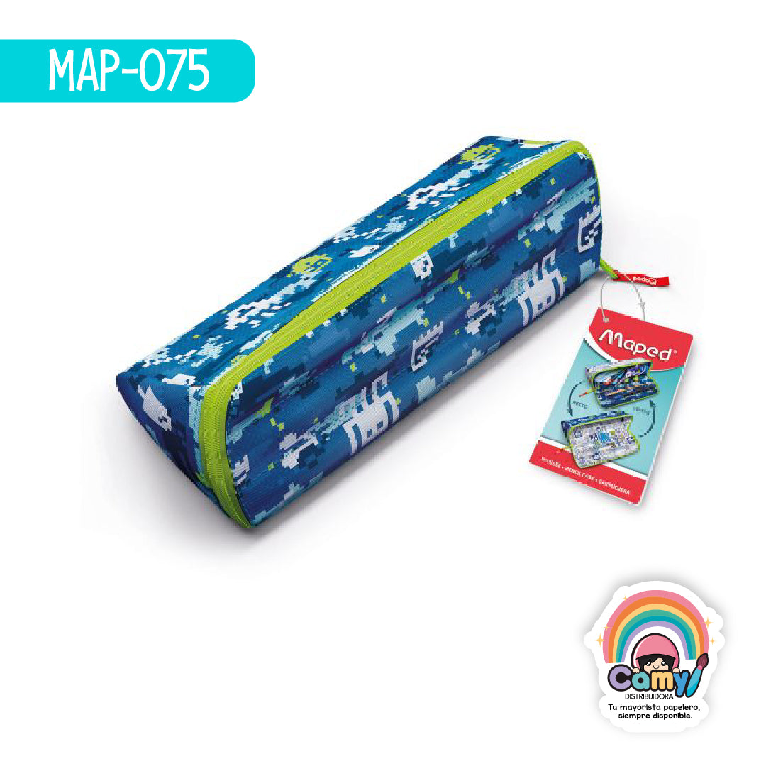 MAP-075 XXL LAPICERA VACIA PATTERN AZUL MAPED