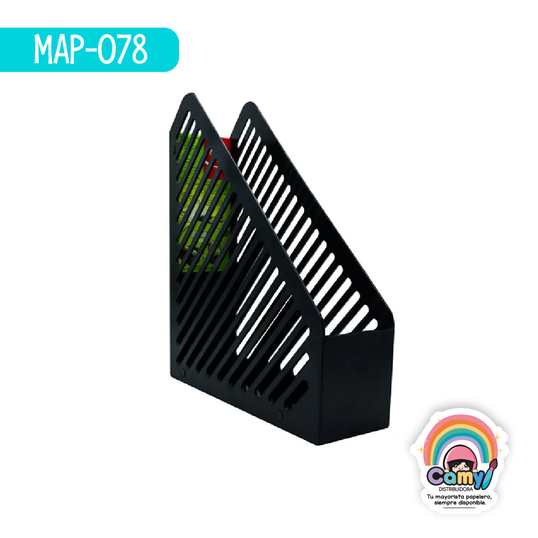 MAP-078 REVISTERO NEGRO X1 GREENLOGIC RAYAS MAPED