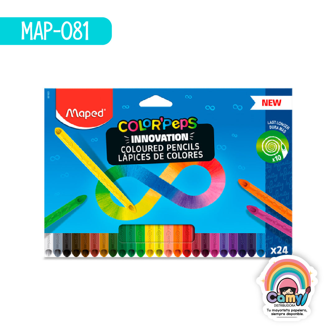 MAP-081 LAPICES COLORPEPS INFINITY X24 MAPED