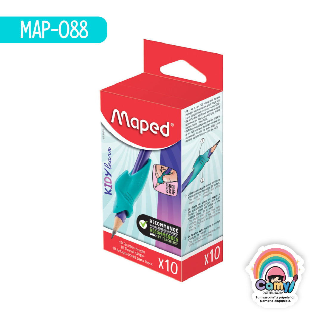 MAP-088 GUÍA DE DEDOS KIDY LEARN CAJA X10. MAPED