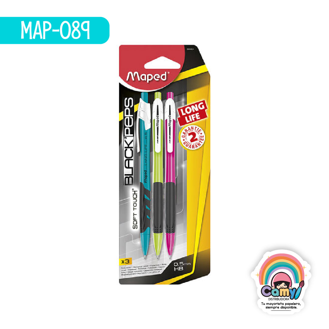 MAP-089 PORTAMINAS LONG LIFE 0.5MM BLISTER MAPED